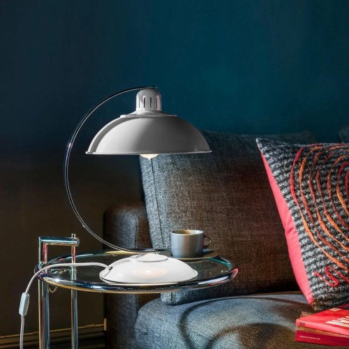 Lampa stołowa Franklin - 1 źródło światła - Szary