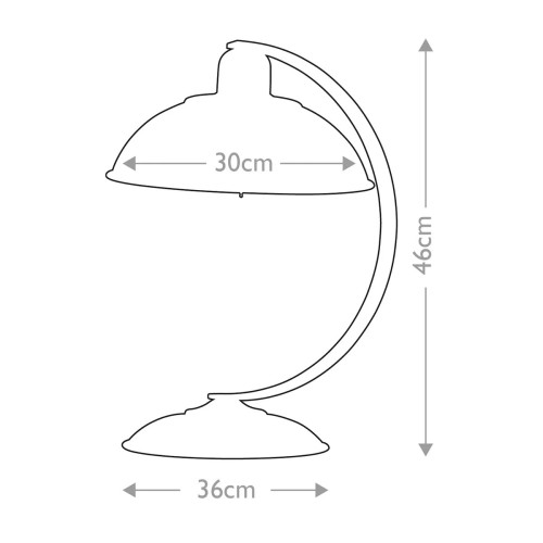 Lampa stołowa Franklin - 1 źródło światła - Szary