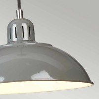 Lampa wisząca Franklin - 1 źródło światła - Szary
