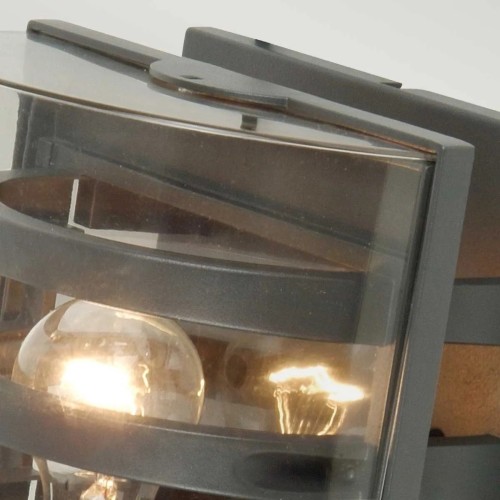 Latarnia naścienna Frida - 1 źródło światła - Grafitowy