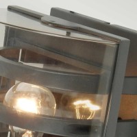 Latarnia naścienna Frida - 1 źródło światła - Grafitowy