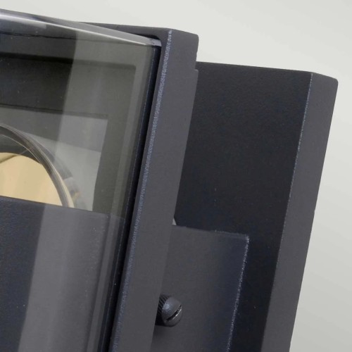 Mała latarnia naścienna Frida - 1 źródło światła - Grafitowy