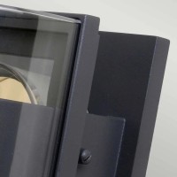 Mała latarnia naścienna Frida - 1 źródło światła - Grafitowy